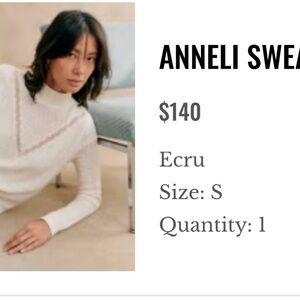 Sezane Anneli Sweater in Ecru